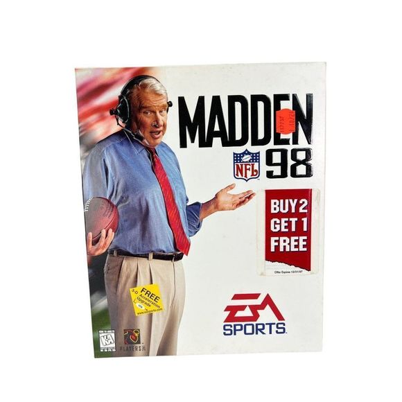 Madden NFL 98 CD-ROM Classics PC 1997 FACTORY SEALED New Old Stock
